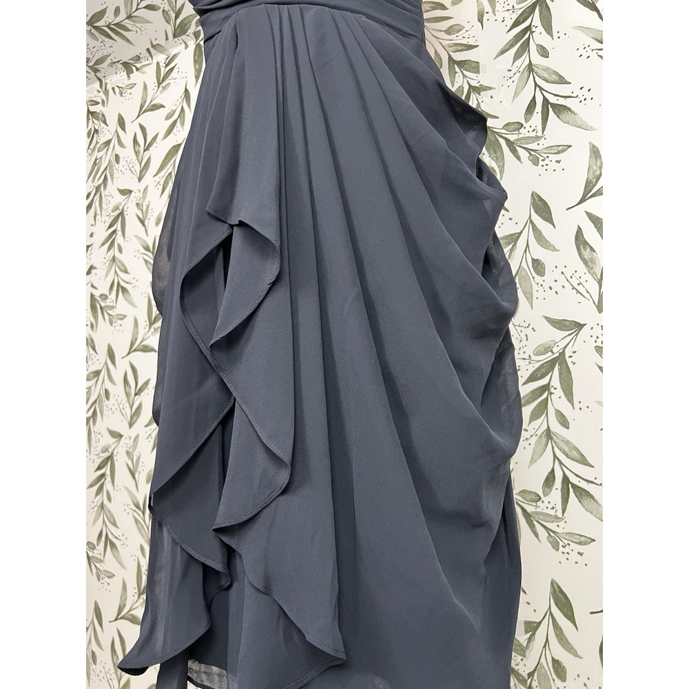 Dark Blue Sz S Corset Dress Bridesmaid Prom Party Cocktail NWT #9/B Wedding - Picture 7 of 12